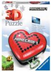 Ravensburger Ravensburger, Minecraft, cutie - inima, puzzle 3D, 60 piese