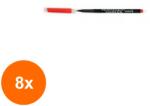 KOH-I-NOOR Set 8 x Marker Permanent, Varf Subtire, Albastru (HOK-8xKH-K4202-17A)