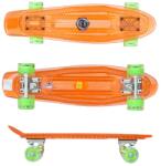 Sportmann Penny board Mad Cruiser Full LED ABEC 7-oranj FitLine Training Skateboard