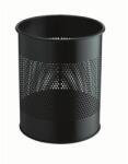 DURABLE Papírkosár, fém, 15 liter, DURABLE, fekete (DB331001) - tonerprint