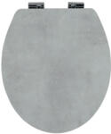 FERRO Halványszürke, beton hatású MDF soft close WC ülőke