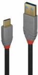 Lindy Cablu USB A la USB C LINDY 36911 Negru Antracit