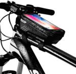 WildMan Univerzális, kerékpáros / biciklis tartó, táska, 6.5", vázra szerelhető, vízálló, WildMan E2-M, fekete (5906735414073) (5906735414073)