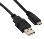 Utángyártott Adatkábel, Micro USB, 1 méter, fekete (99915) (99915)