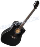 MSA CW-410 BK CEQ, fémhúros elektro-akusztikus gitár