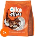 Alfers Set 3 x Napolitane Glazurate cu Crema de Cocos Alfers, 180 g (FXE-3xEXF-TD-EXF13819)