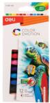 Deli Color Emotion 12db/csomag olajpasztellkréta (DEC20100) - officedepot