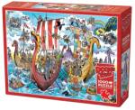 Cobble Hill 1000 db-os puzzle - DoodleTown - Viking Voyage (44505) (44505)