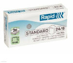 RAPID Fűzőkapocs Rapid Standard 24/6 horganyzott, 1000db/doboz