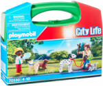 Playmobil - Set Portabil Copii Cu Catelusi (PM70530) - ejuniorul