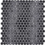  Mozaic piscină ceramic 890N negru 32x30, 5 cm
