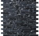 MIRAVA Mozaic de sticlă amestec piatră neagră 29, 8x30, 5 cm