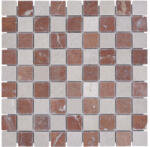  Mozaic marmură MOS. 32/1513R bej/maro 30, 5x30, 5 cm