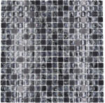  Mozaic sticlă-piatră naturală XIC 1028 negru 30, 5x30, 5 cm