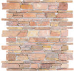  Mozaic marmură Rossoverona MOS Brick 220 Uni roșu mat 30, 5x30, 5 cm