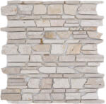  Mozaic marmură Biancone MOS Brick 200 Uni bej mat 30, 5x30, 5 cm