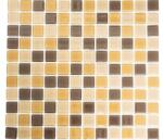  Mozaic piscină sticlă CM 4555 mix maro 30, 2x32, 7 cm