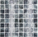  Mozaic piscină sticlă VP56383PUR negru 31, 6x31, 6 cm