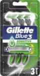 Gillette Blue3 Plus Sensitive, Eldobható Borotva Férfiaknak, Darabos