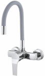 Gamma Flex Fali Mosogató Csaptelep - Rugalmas, Szürke/Króm (BFXś-g)