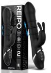 INTOYOU Reipo Vibrator with Up & Down Sliding Rings Black Vibrator