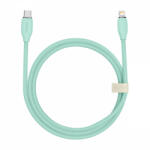  USB Type-C Lightning töltőkábel Baseus Jelly 20W 1.2m - Zöld