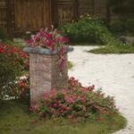 Barabás Téglakő kerti díszpillér 36x36x85 cm fahéj