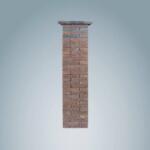 Barabás Téglakő Barabás Kerítés Pillér 48x36x160cm, fahéj