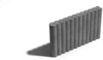 Leier QUARTZ kiemelt útszegélykő 24x15/12x30 cm SZÜRKE
