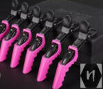  Hajcsipesz krokodil csat UV 1db rózsaszín színben