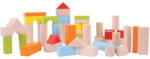 BIGJIGS Toys Cuburi colorate pentru construit - RESIGILAT (BB067-R)