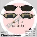 ZIMMERMANN set placute frana, frana disc ZIMMERMANN 26451.195. 2 (26451.195.2)