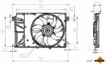 NRF Ventilator, radiator NRF 470077 (470077) - automobilus