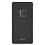 GOLF Power Bank (booster) 10000mA NEGRU 2 iesiri USB 1x2, 1A si 1x1A + microUSB + 4LED power tester G80 (A0112752)