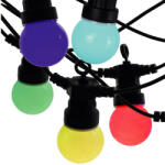 Avide Kültéri távirányítós színes party fényfüzér 5 méter 10 LED (RGB) (AOS10LE40LR-RGB)