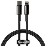 Baseus Cablu de date Baseus Tungsten Gold, USB Type-C/Lightning, Power Delivery 20W, 2m, Negru