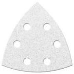 Fortis Disc abraziv triunghiular 94mm, K80, alb, 6 gauri, 6 bucati, Fortis (4317784781268) - bricolaj-mag