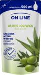 On Line folyékony krémszappan utántöltő aloe vera és olíva 500 ml - vital-max