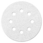 Fortis Disc abraziv velcro alb 125mm, K240, 8 gauri, 6 bucati, Fortis (4317784781329) - bricolaj-mag