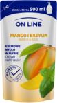 On Line folyékony krémszappan utántöltő mangó és bazsalikom 500 ml - vital-max