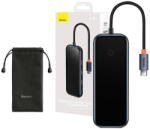 Baseus Hub USB Baseus 5in1 AcmeJoy series USB-C to 2xUSB 3.0 + USB 2.0 + USB-C PD + HDMI (dark grey) (6932172613914)
