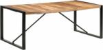 vidaXL paliszander felületű tömör fa étkezőasztal 200 x 100 x 75 cm (321543) - pepita