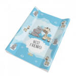  Babastar puha 2 ékes pelenkázó lap 50*70 cm - Best friend's ! kék - babyshopkaposvar