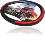 Truck Comfort Kormányvédő 47-48cm bőr hatású carbon mintás piros