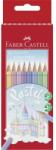 Faber-Castell Színes ceruza készlet, hatszögletű, FABER-CASTELL, 10 különbözõ pasztell szín
