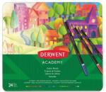Derwent Színes ceruza készlet, fém doboz, DERWENT "Academy", 24 különbözõ szín (24 db) (E2301938)