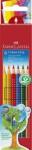Faber-Castell Színes ceruza készlet, háromszögletű, FABER-CASTELL "Grip 2001", 6 különbözõ szín (6 db) (TFC112406)