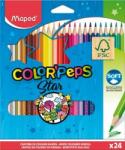 Maped Színes ceruza készlet, háromszögletű, MAPED "Color`Peps Star", 24 különbözõ szín (24 db) (IMA183224)