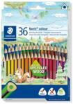 STAEDTLER Színes ceruza készlet, háromszögletű, STAEDTLER "Noris Colour 187", 36 különbözõ szín (36 db)