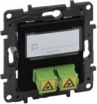 Legrand Niloé Step 863571 SC/APC optikai aljzat, fekete (Legrand 863571) (863571)